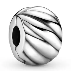 PANDORA - Charm De Clip Plumas Pulidas Mujer
