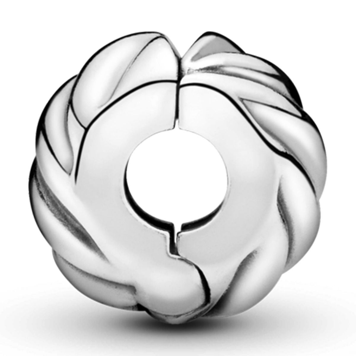 PANDORA - Charm De Clip Plumas Pulidas Pandora Mujer Pandora