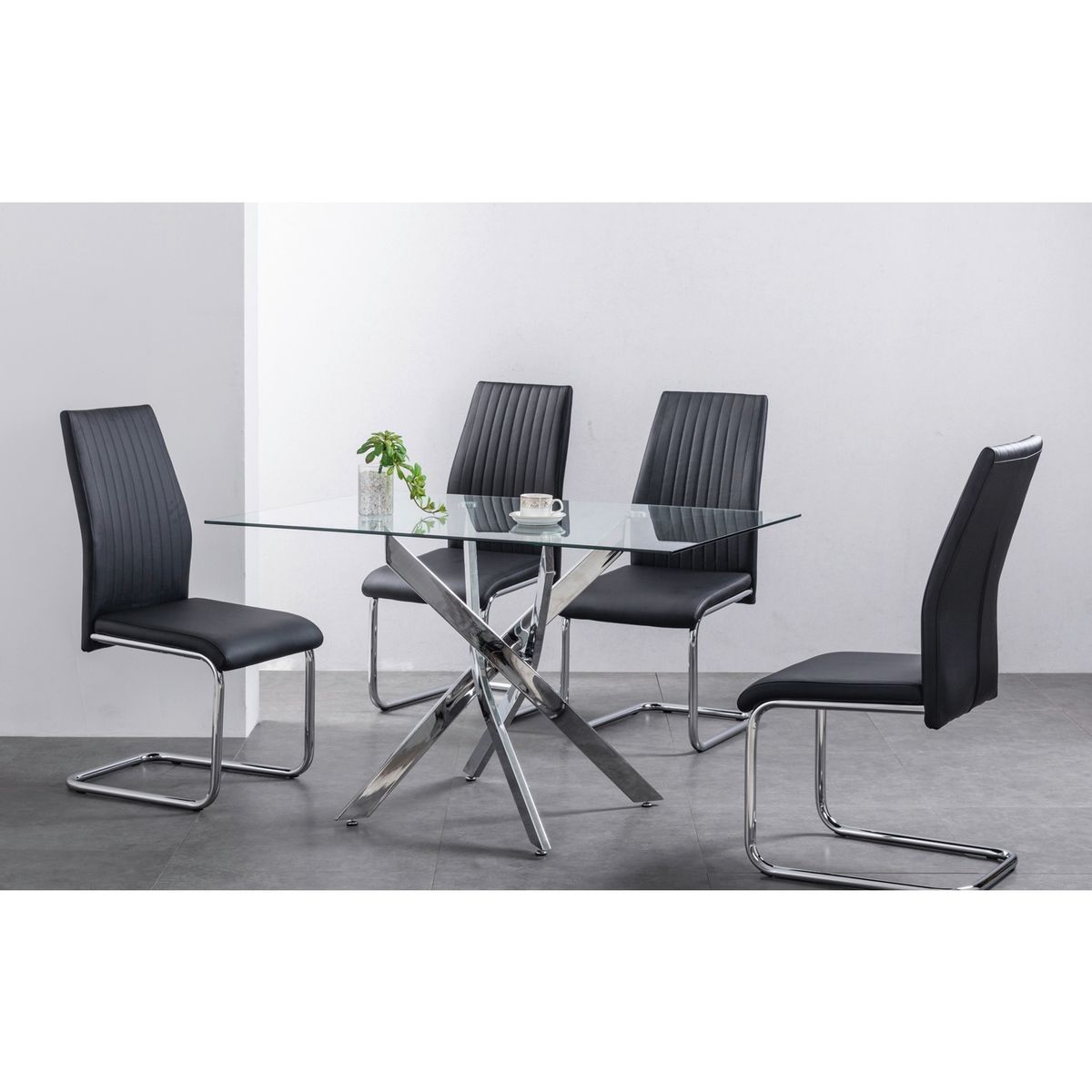 FAVATEX - Juego de Comedor 4 Puestos Winks