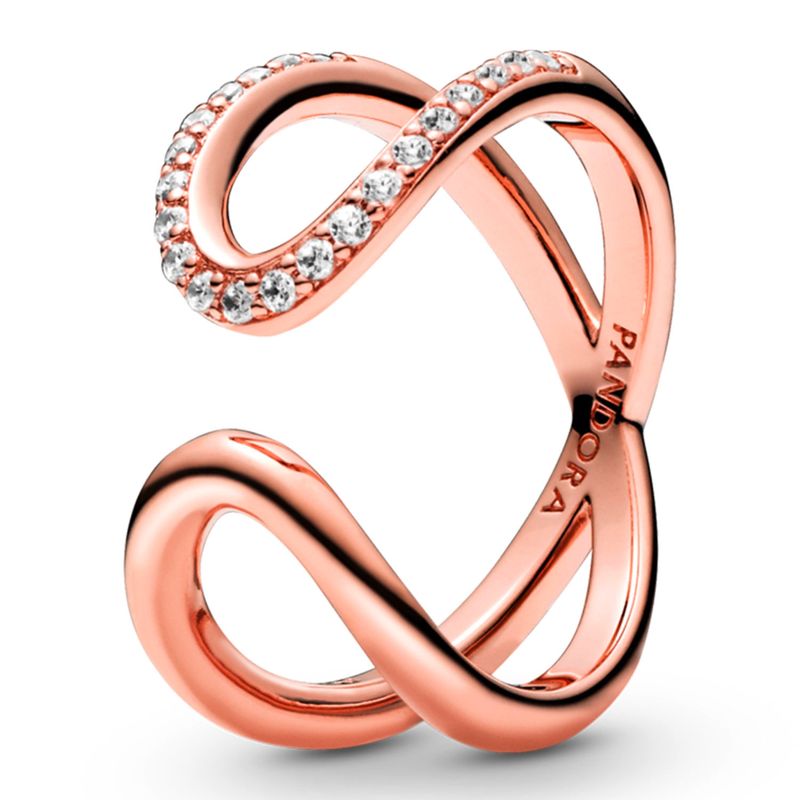 PANDORA - Anillo Abierto Infinito Envuelto Mujer Pandora
