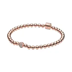 PANDORA - Pulsera Rose De Cuentas Y Pavé Mujer