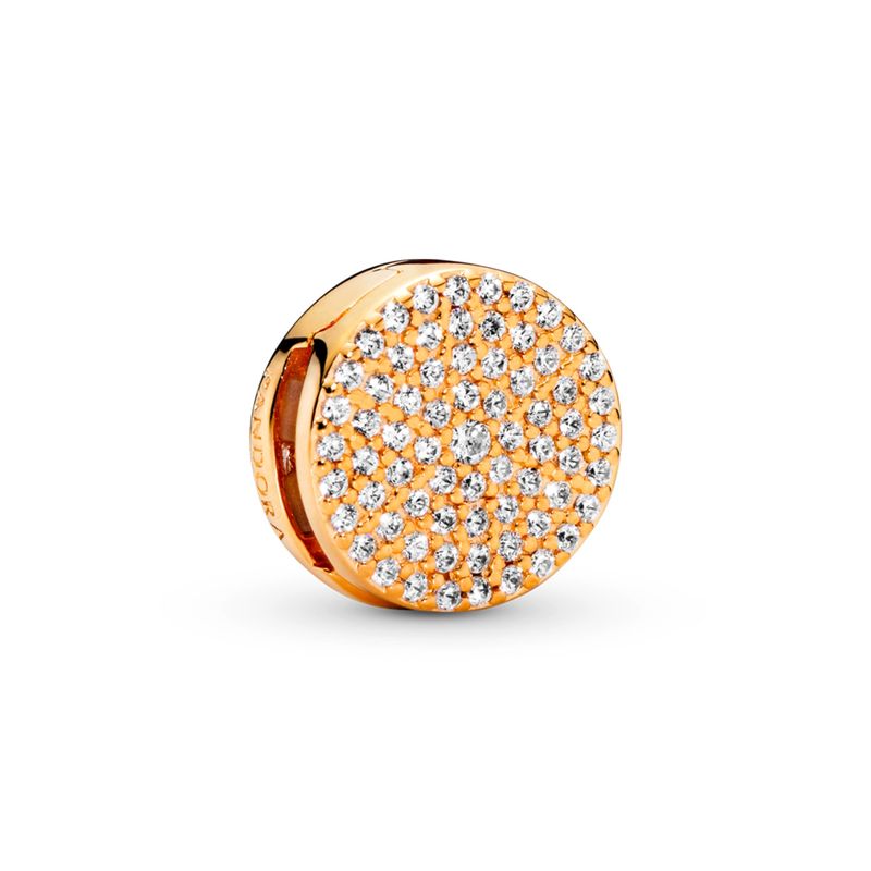 PANDORA - Charm De Clip Pavé Redondo Mujer Pandora