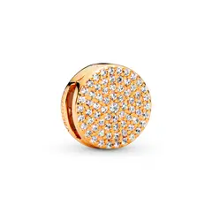 PANDORA - Charm De Clip Pavé Redondo Mujer