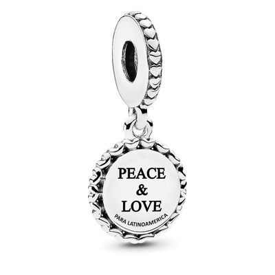 Imagen 2 del producto Charm Colgante En Plata Paz Y Amor Mujer