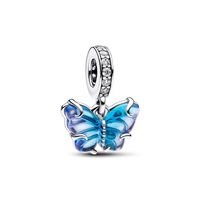 Charm Colgante De Cristal De Murano Mariposa Mujer