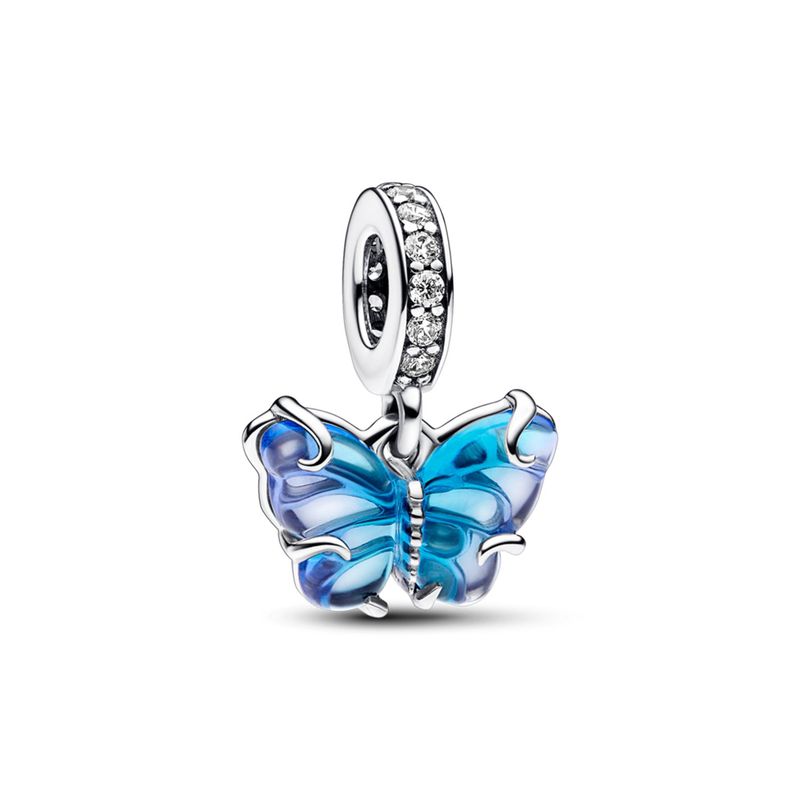 PANDORA - Charm Colgante De Cristal De Murano Mariposa Pandora Mujer Pandora