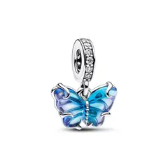 PANDORA - Charm Colgante De Cristal De Murano Mariposa Mujer