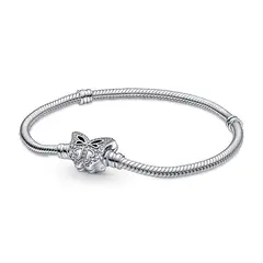 PANDORA - Brazalete Moments Cadena De Serpiente Cierre Mariposa Mujer