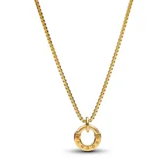 PANDORA - Collar Y Colgante Signature I-D De Plata Mujer