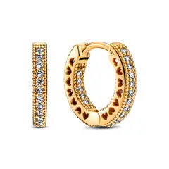 PANDORA - Aros Corazón En Pavé Mujer