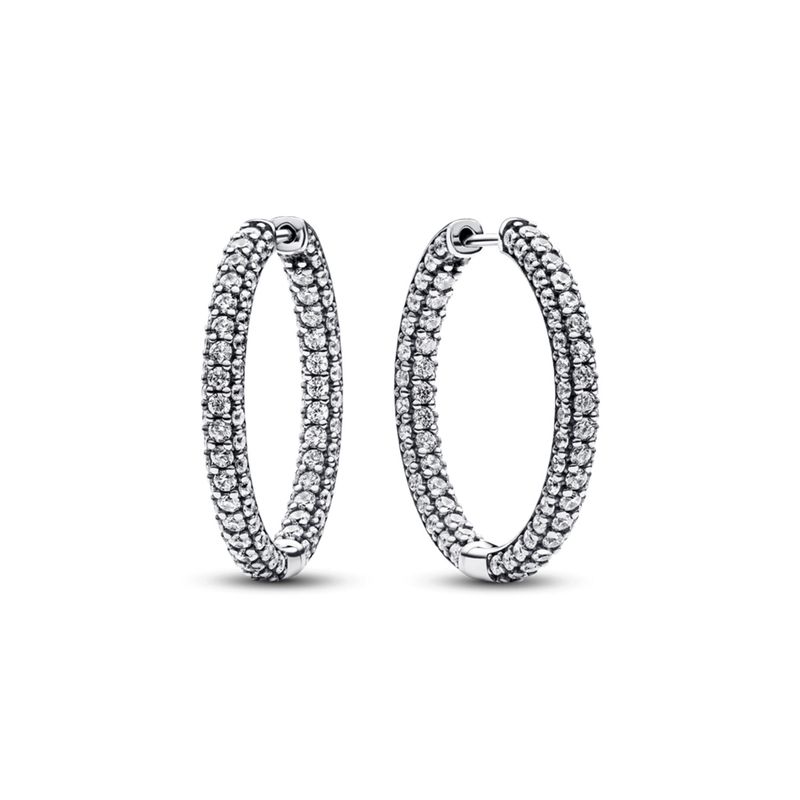 PANDORA - Aros Fila De Pavé De Pandora Timeless Mujer Pandora