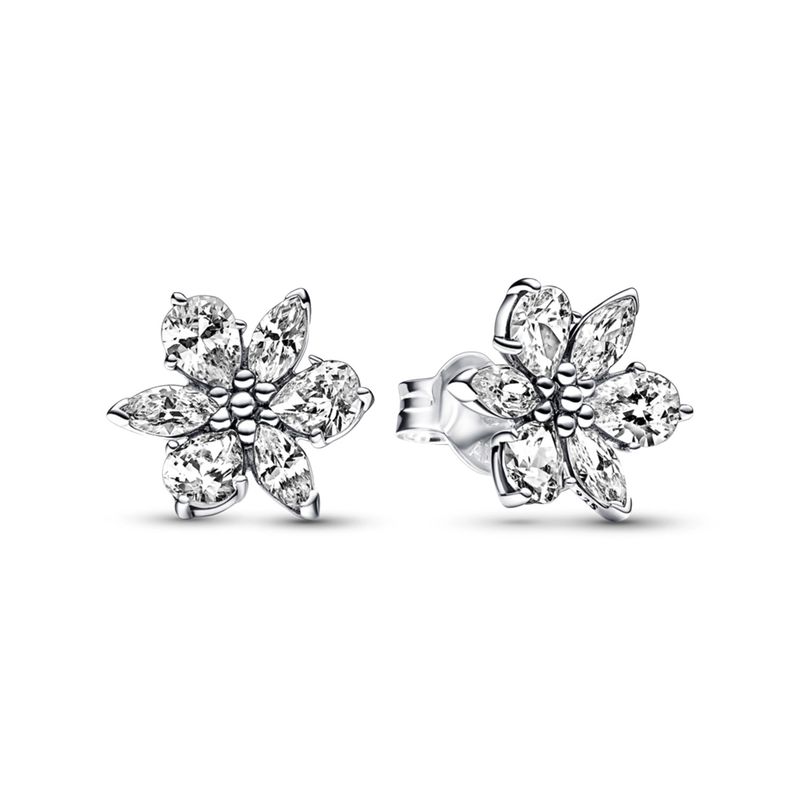 PANDORA - Aros De Botón Herbario Brillante Mujer Pandora