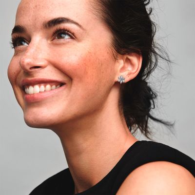 Imagen 2 del producto Aros De Botón Herbario Brillante Mujer