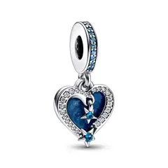 PANDORA - Charm Colgante Doble Corazón Estrella Fugaz Mujer