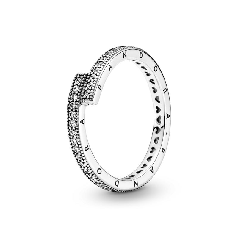 PANDORA - Anillo Superpuesto Brillante Mujer Pandora