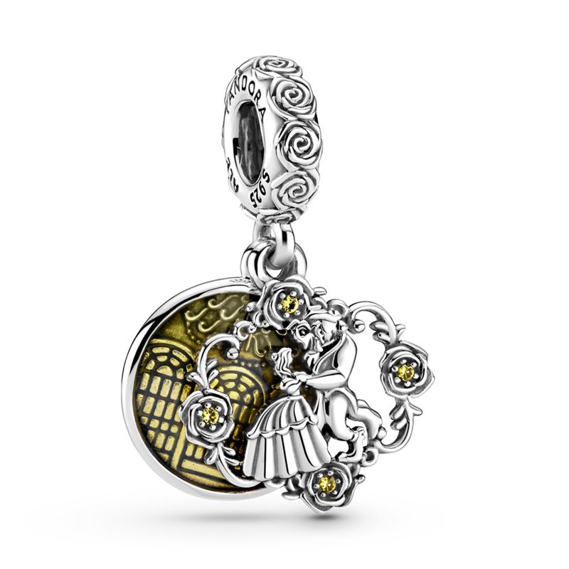 PANDORA - Charm Colgante La Bella Y La Bestia Bailando De Disney Mujer Pandora