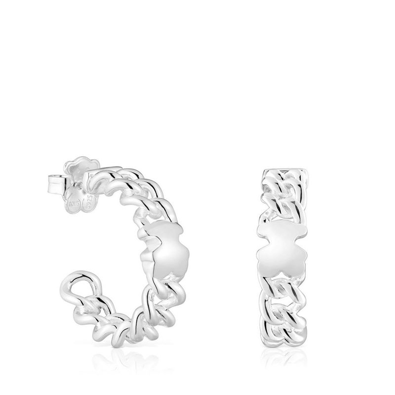 TOUS - Aro Bold Motif Plata Mujer Tous