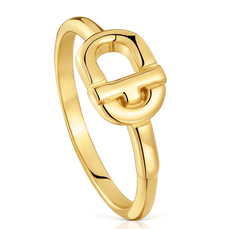 TOUS - Anillo Manifesto Bañado en Oro Mujer Tous