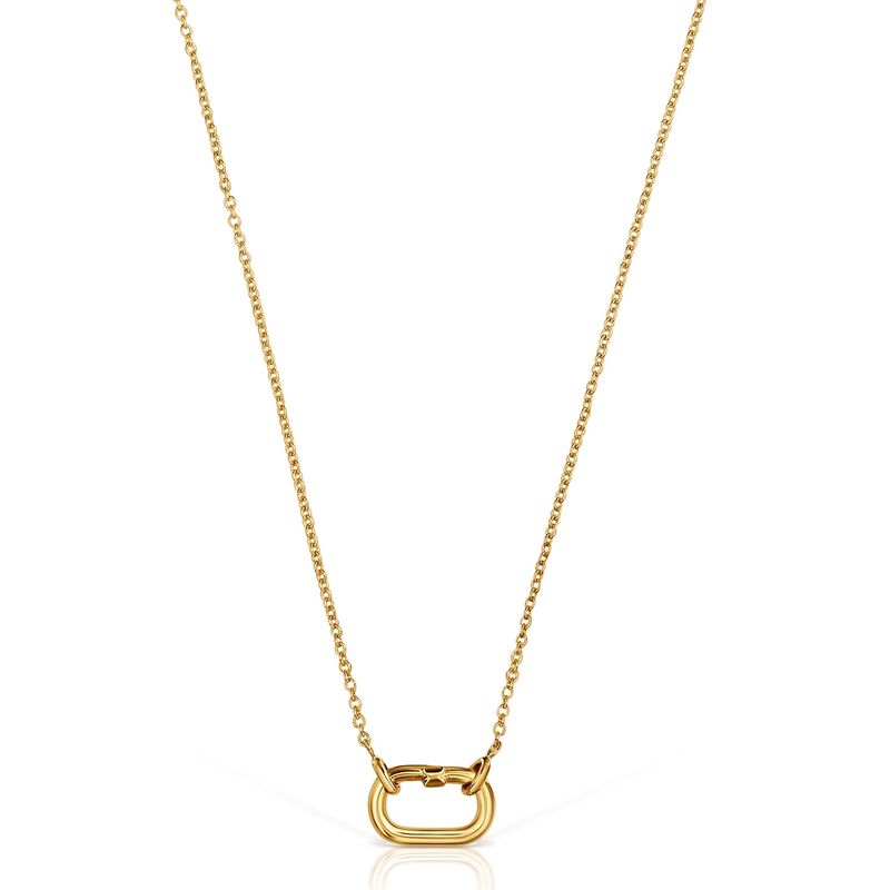 TOUS - Gargantilla Hold Oval Bañado En Oro Mujer Tous