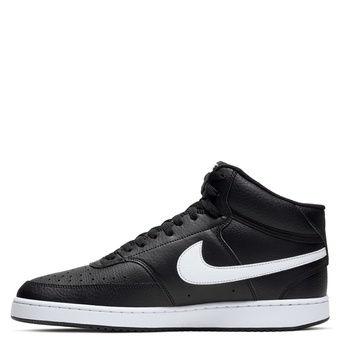 NIKE - Court Vision Mid Zapatilla Urbana Hombre Cuero Negro Nike