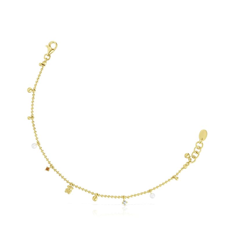 TOUS - Pulsera Tgrain Bañado En Oro Mujer Tous