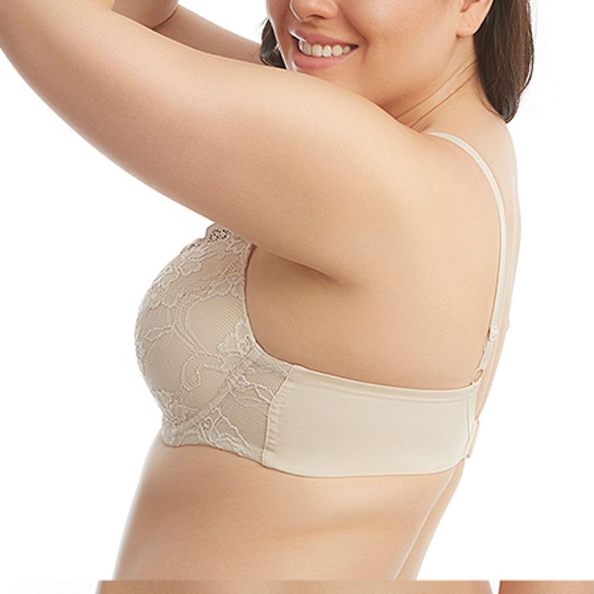 FLORES - Sostén Control Con Encaje Cobertura Completa Mujer Flores