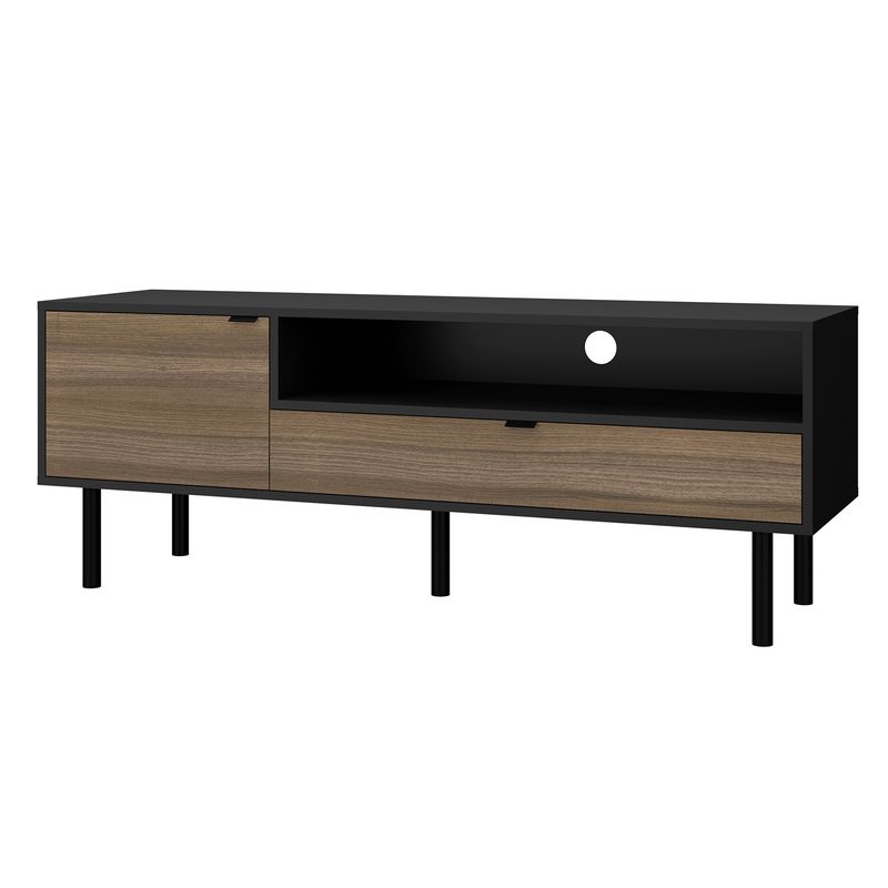 HOME MOBILI - Racks rack tv monaco negro 50 pulgadas