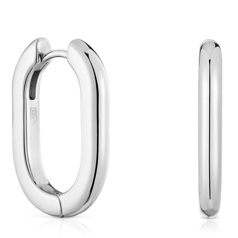 TOUS - Aro Oval Plata Mujer Tous