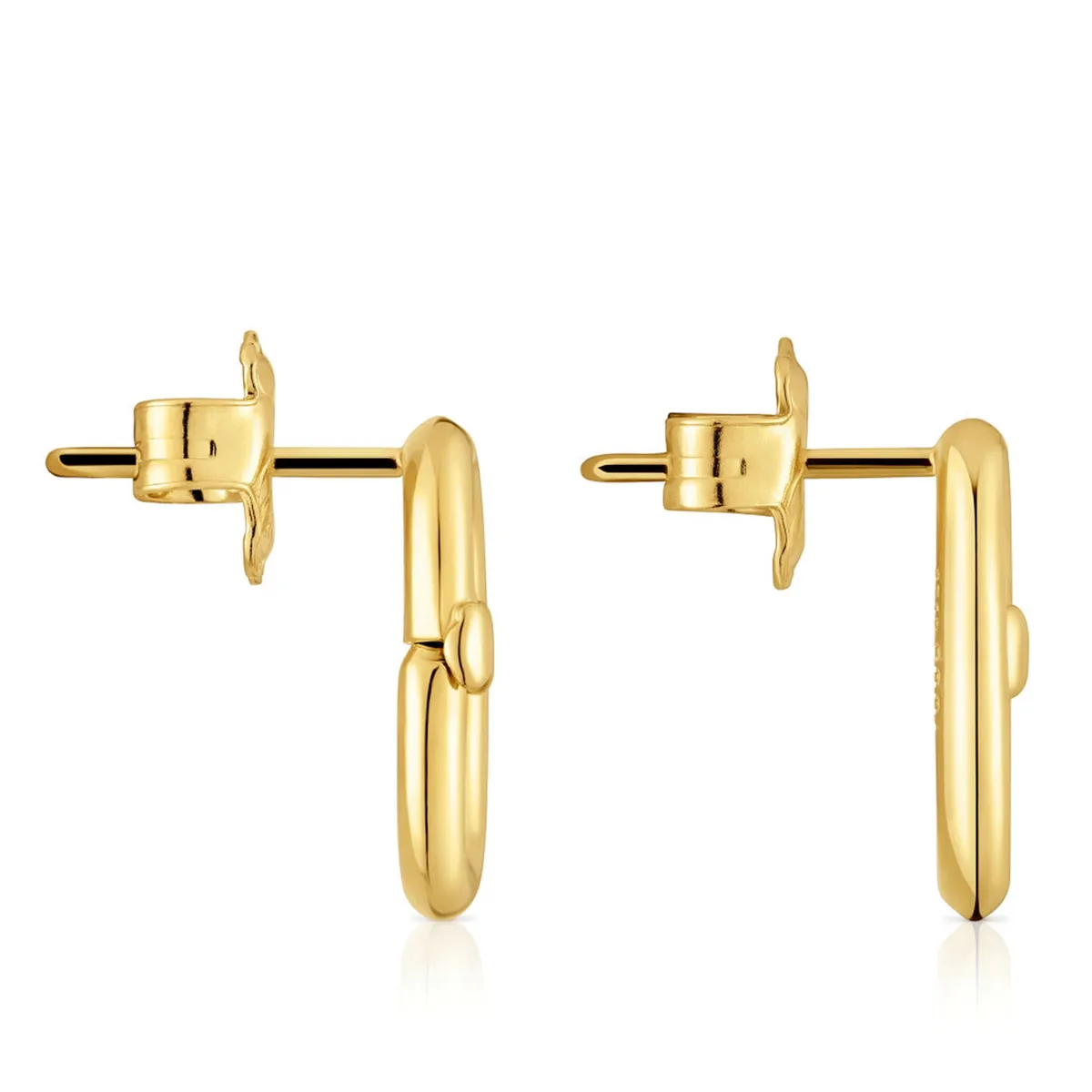 TOUS - Aro Hold Oval Bañado En Oro Mujer Tous
