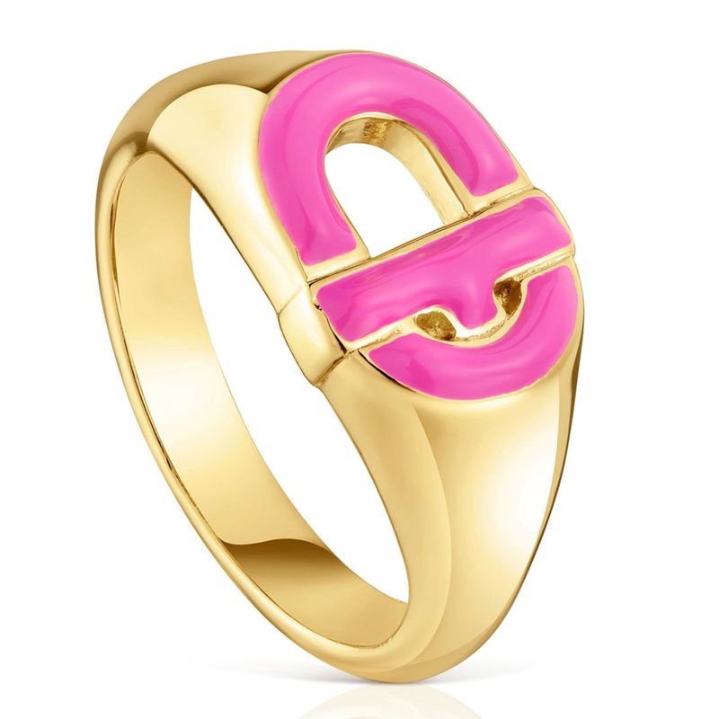 TOUS - Anillo Manifesto Bañado en Oro Mujer Tous