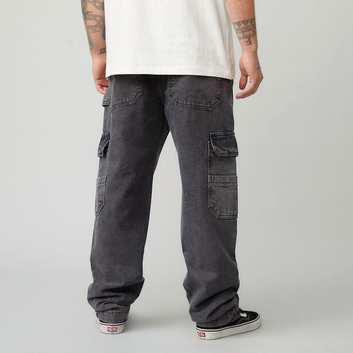 AMERICANINO - Jeans Cargo Americanino Multipocket Hombre Algodón