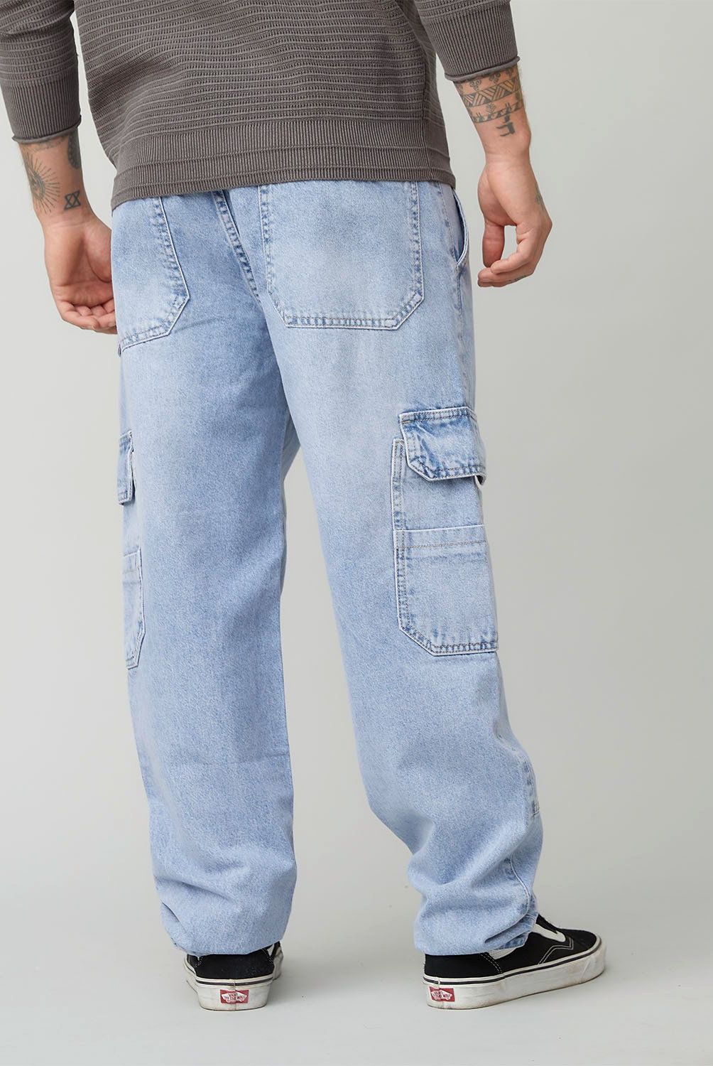 AMERICANINO - Jeans Cargo Americanino Multipocket Hombre Algodón