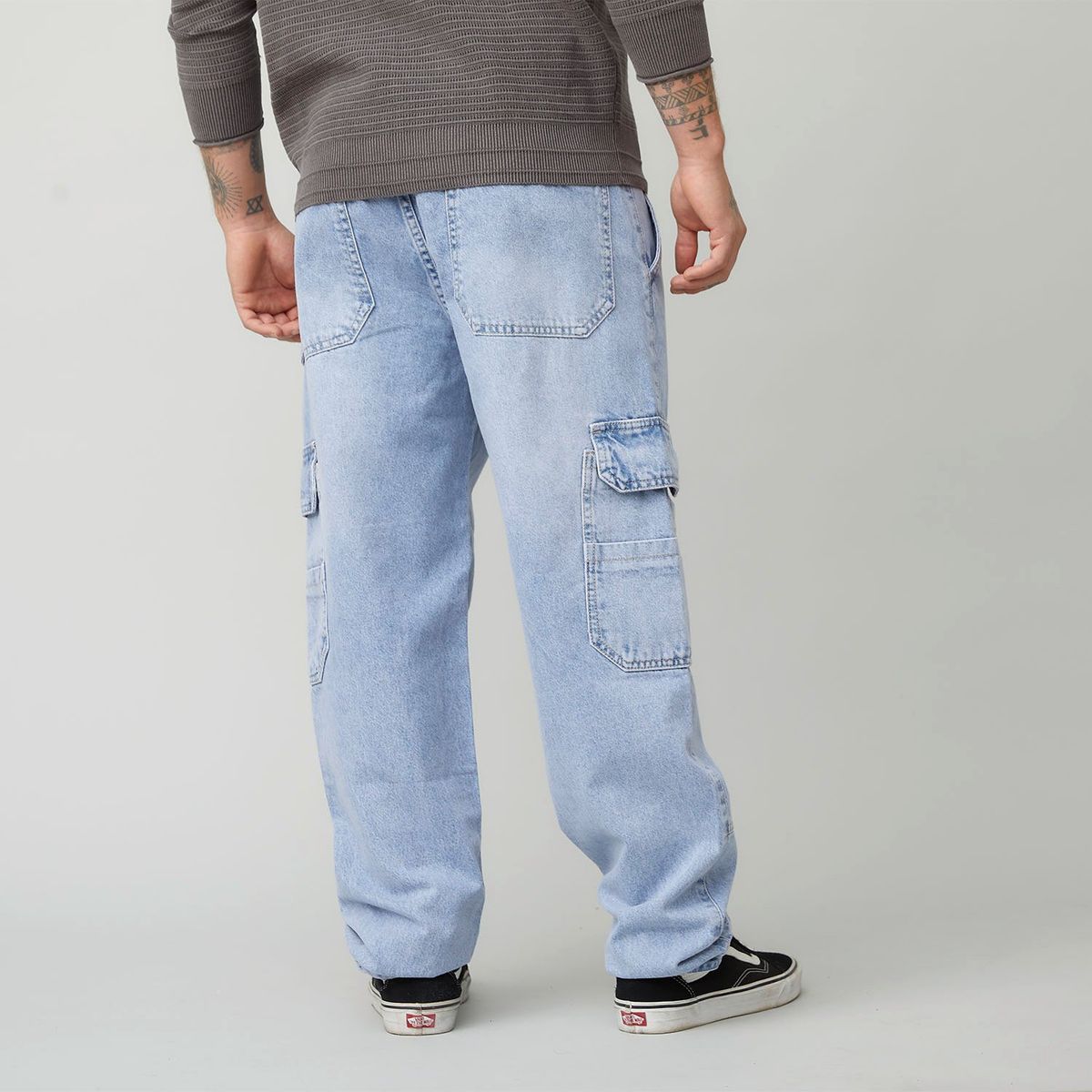 AMERICANINO - Jeans Cargo Americanino Multipocket Hombre Algodón