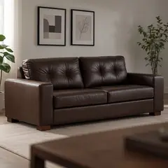 ROSEN - Sofá 3 Cuerpos Cuero Salerno