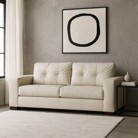 Sofá 3 Cuerpos Cuero Salerno