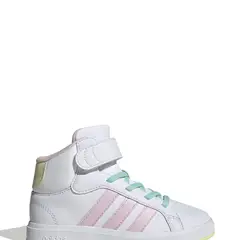 ADIDAS - Grand Court Mid Zapatilla Deportiva Infantil Unisex Blanco
