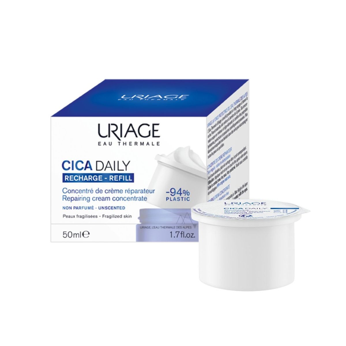 URIAGE - Crema Rostro Refill Cica Daily 50 Ml Uriage