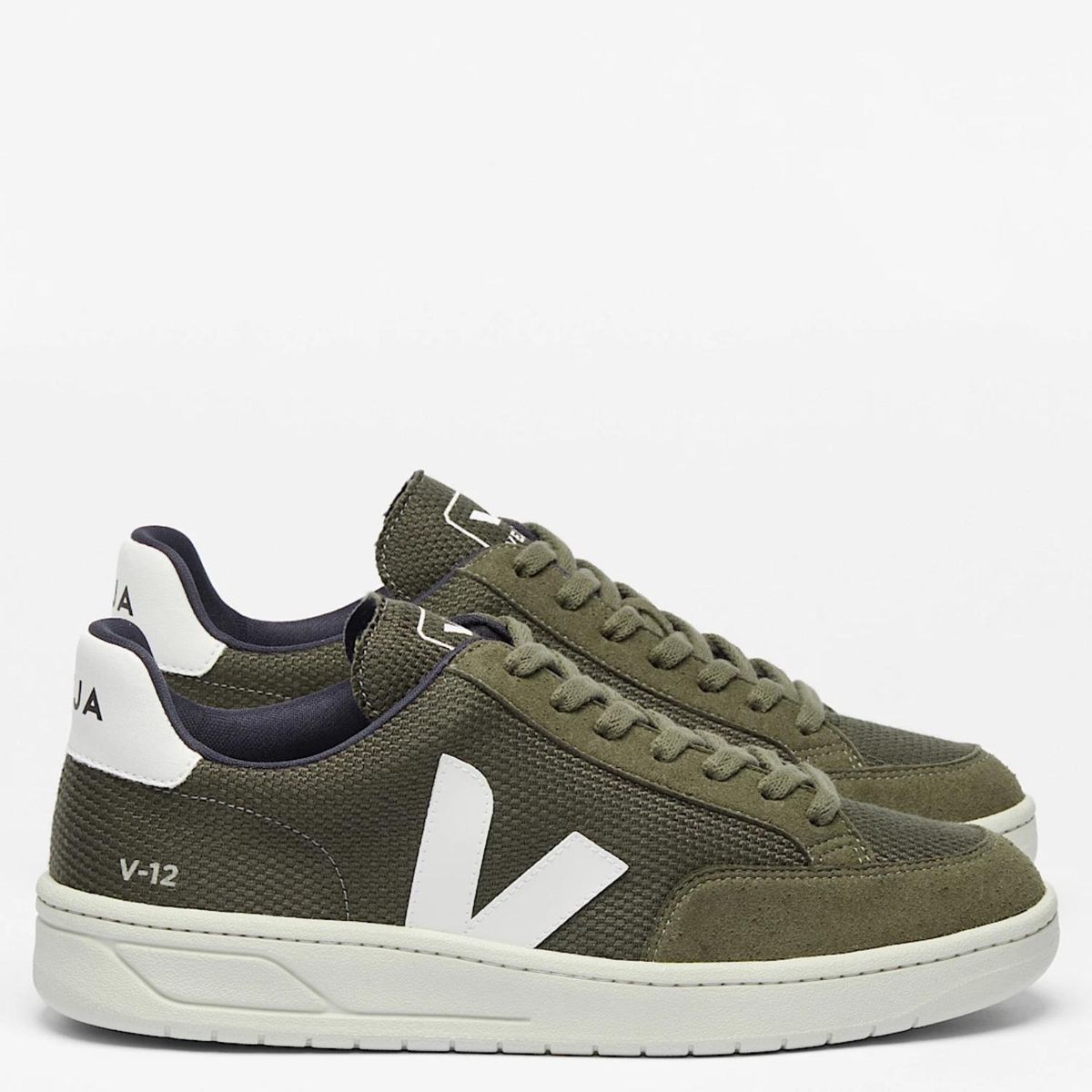 VEJA - V-12 Zapatilla Urbana Mujer Verde Veja