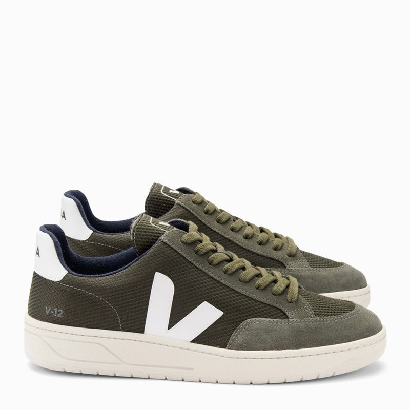 VEJA - V-12 Zapatilla Urbana Mujer Verde Veja