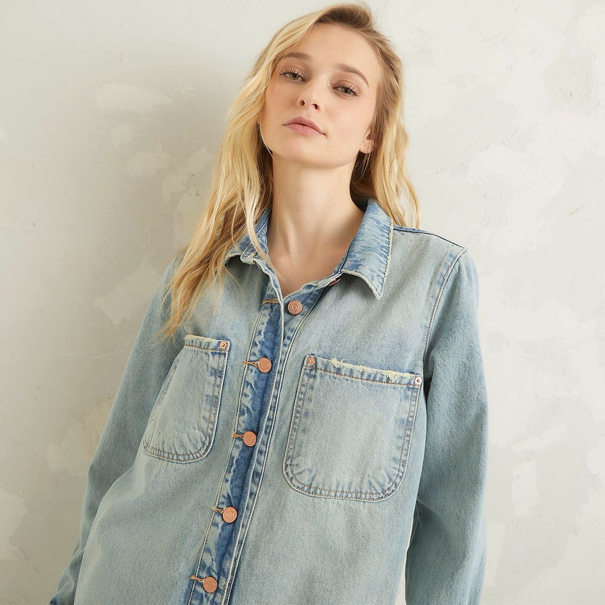 AMERICANINO - Chaqueta/Camisa Denim Oversize Mujer Americanino