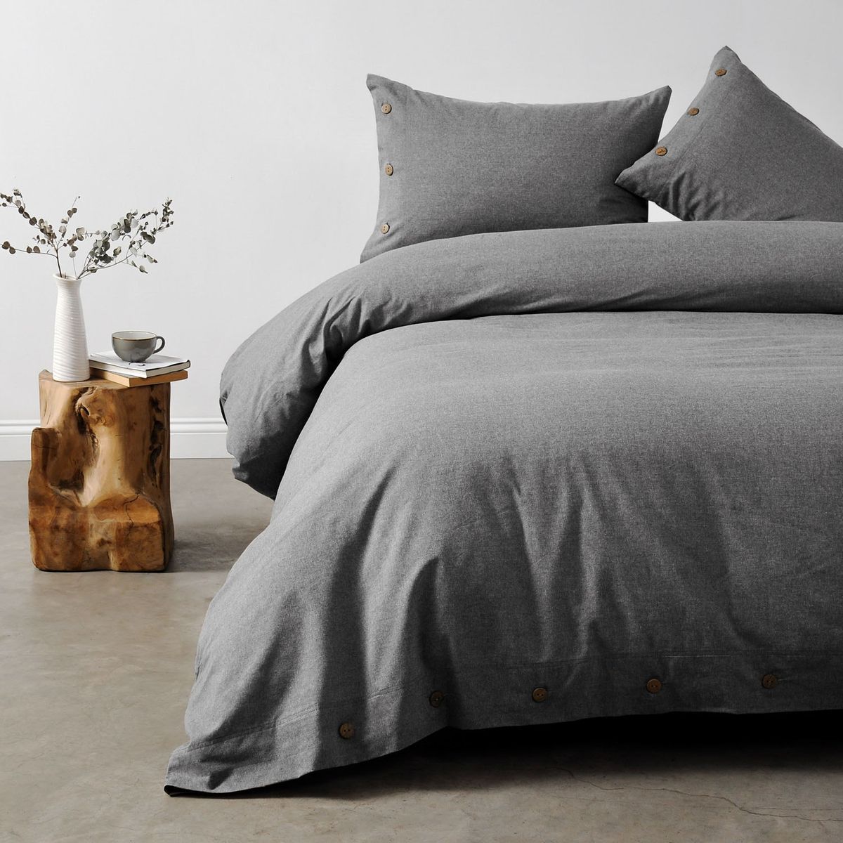 CANNON - Funda de Plumón Duvet Oxford Dark Gray Cannon