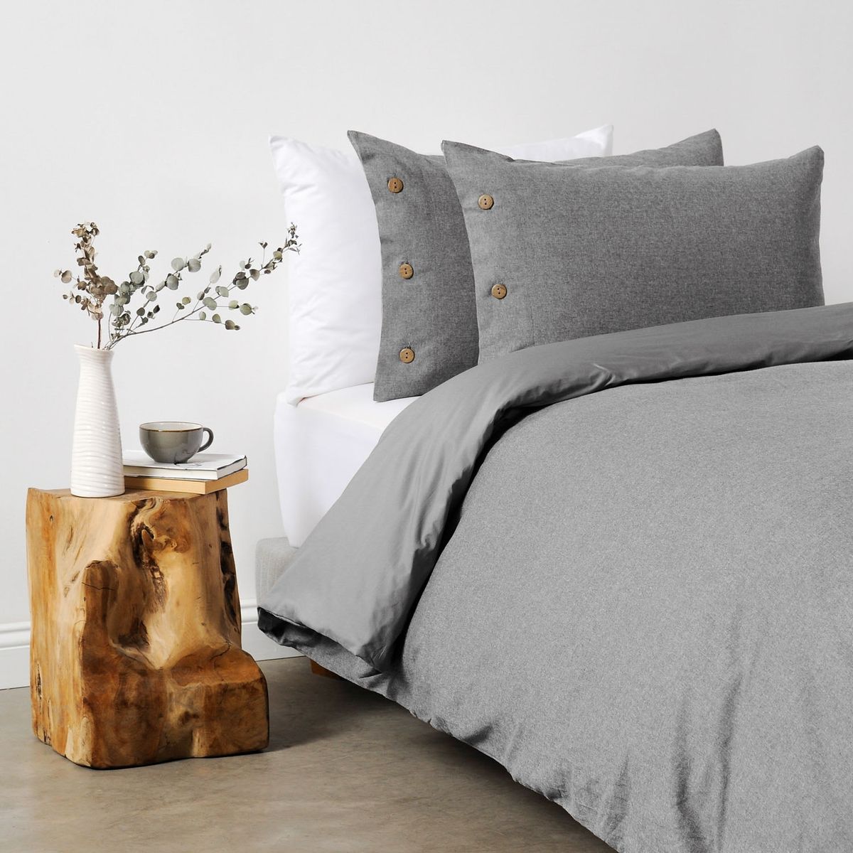 CANNON - Funda de Plumón Duvet Oxford Dark Gray Cannon