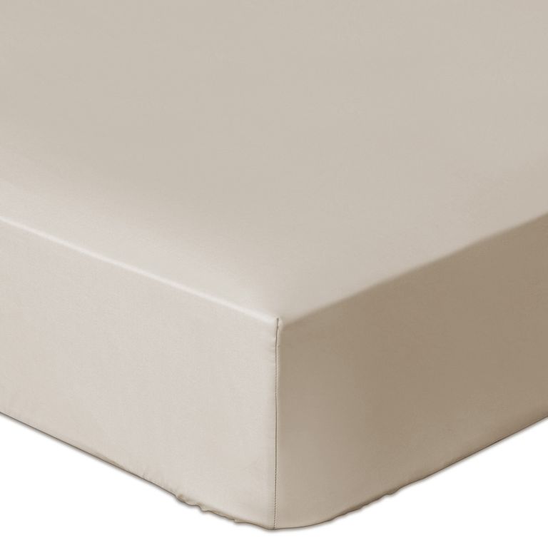 Sábana Bajera Lisa 300 Hilos Beige