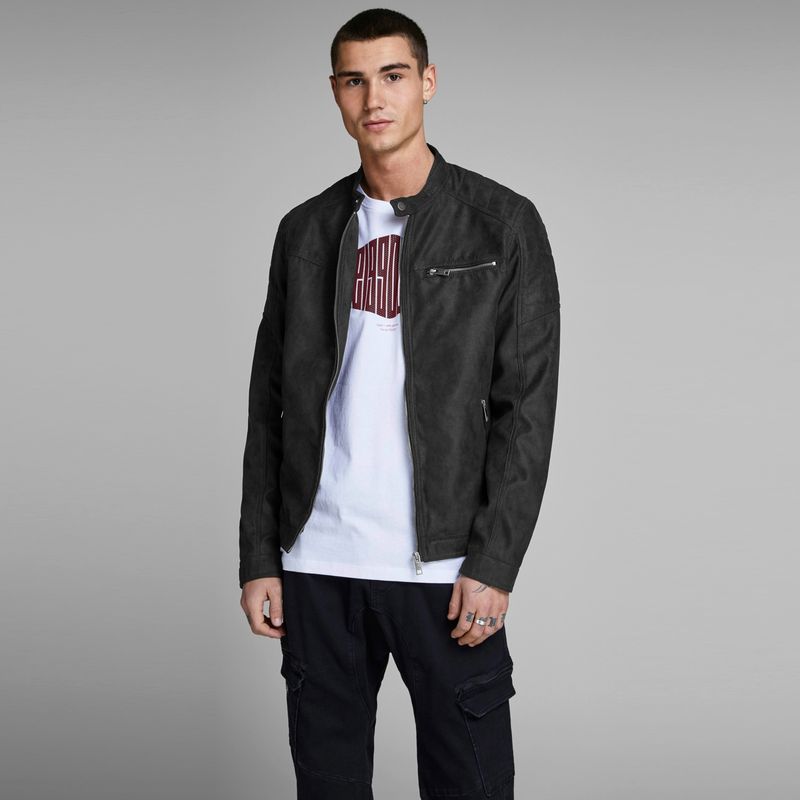 JACK&JONES - Chaqueta de Piel Imitación Hombre Jack&Jones