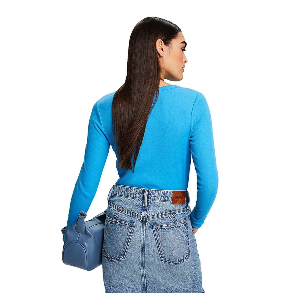 ESPRIT - Polera Manga Larga Algodón Mujer Esprit