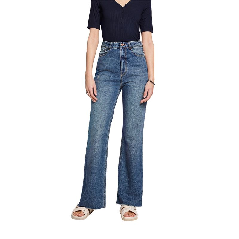 ESPRIT - Jeans Boot Cut Tiro Alto Mujer Esprit