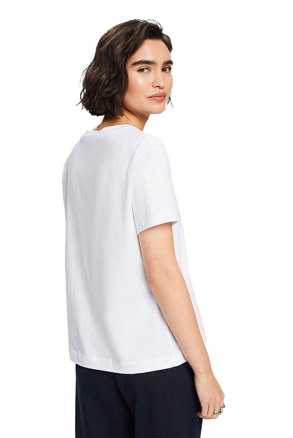 ESPRIT - Polera Manga Larga Algodón Mujer Esprit