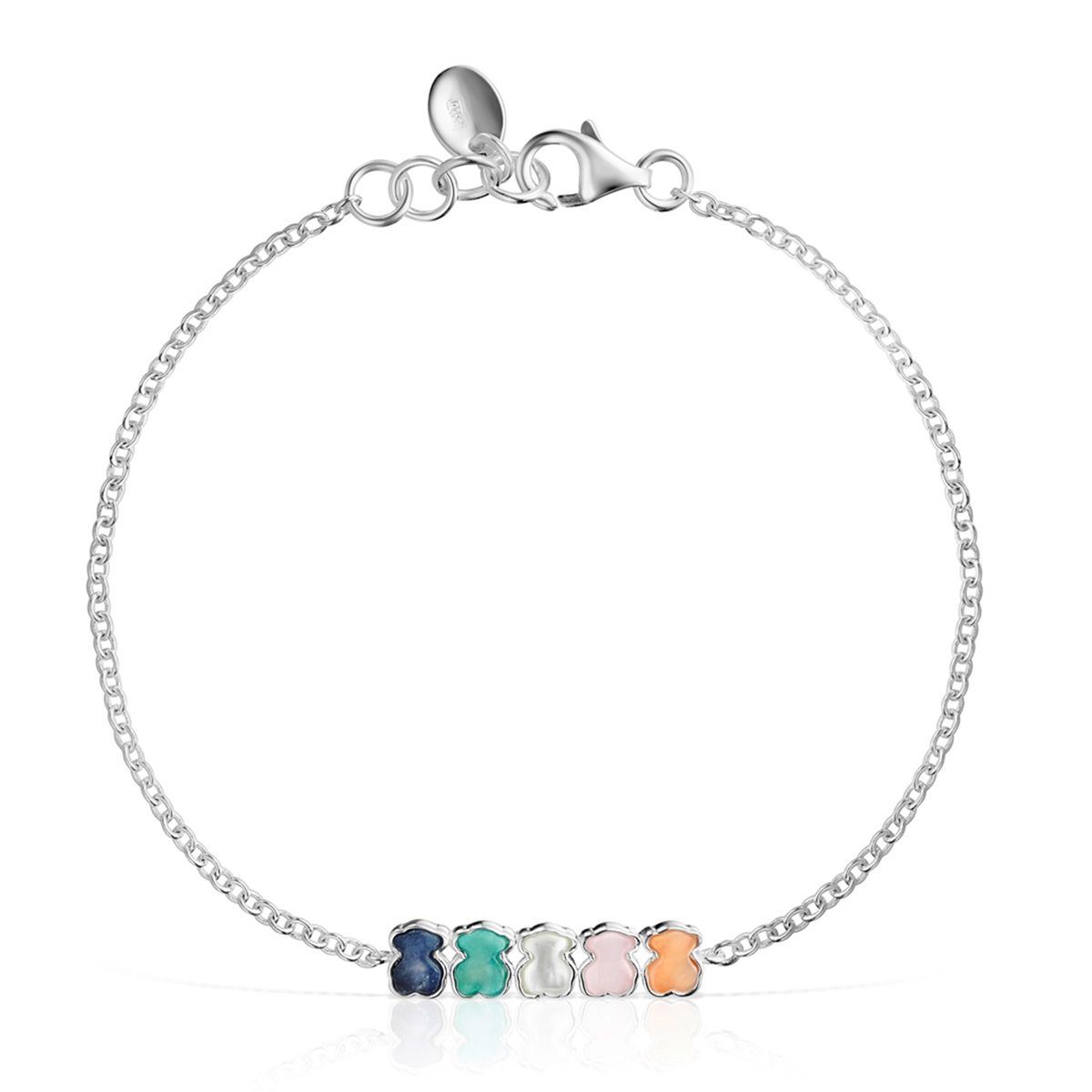 TOUS - Pulsera Mini Color De Plata Con Gemas Mujer Tous