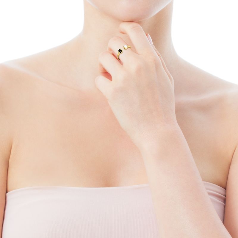 TOUS - Anillo Glory Oso y Perla Mujer Tous
