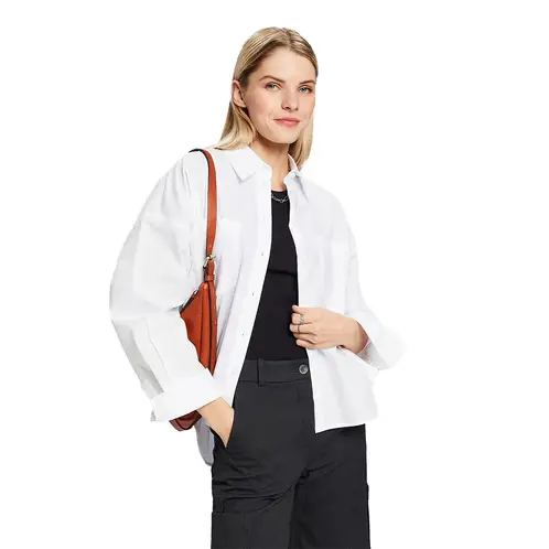 ESPRIT - Blusa Manga Larga Algodón Mujer